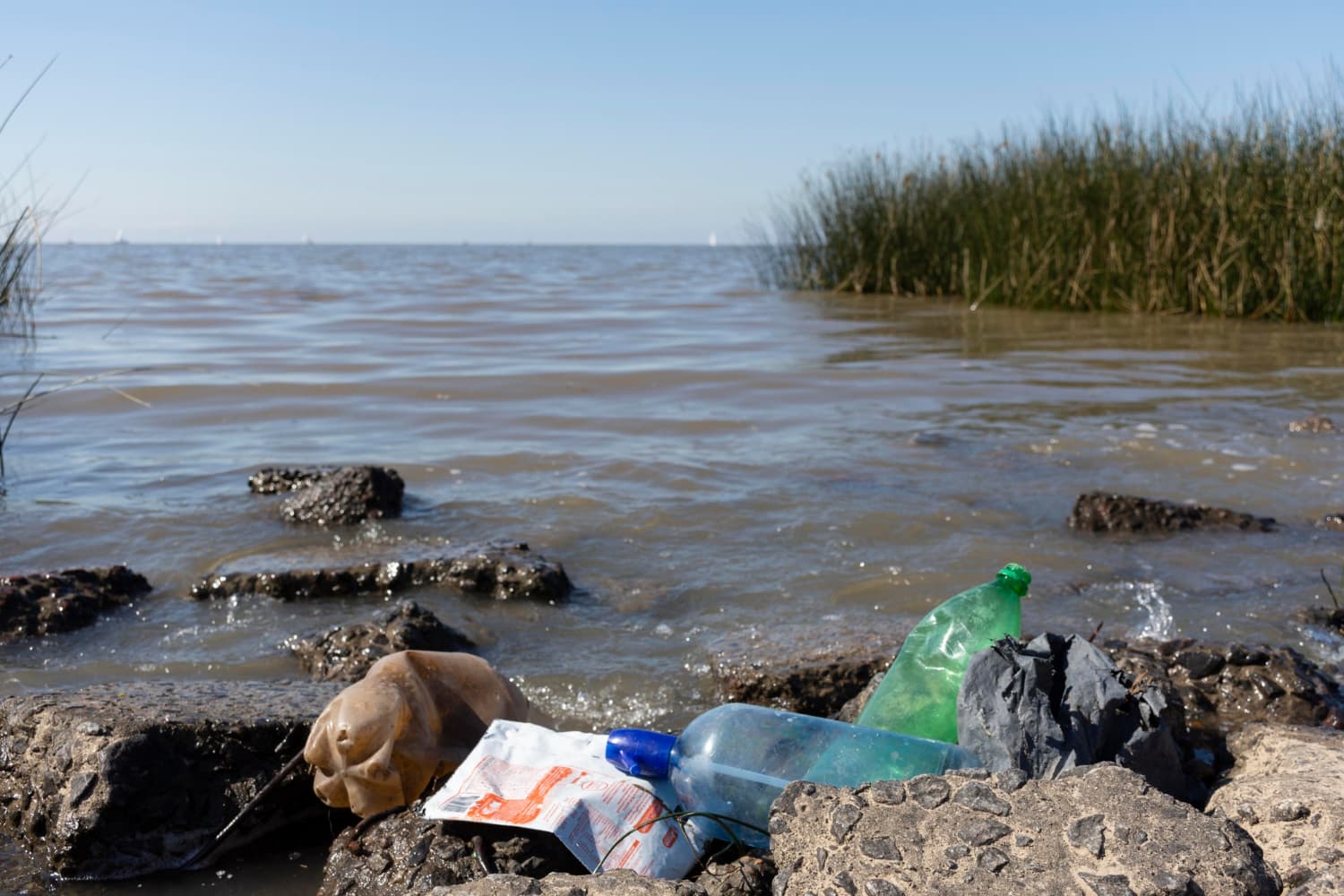 Water pollution from household waste